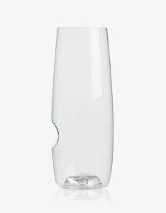 stemless drinks flute plastic unbreakable